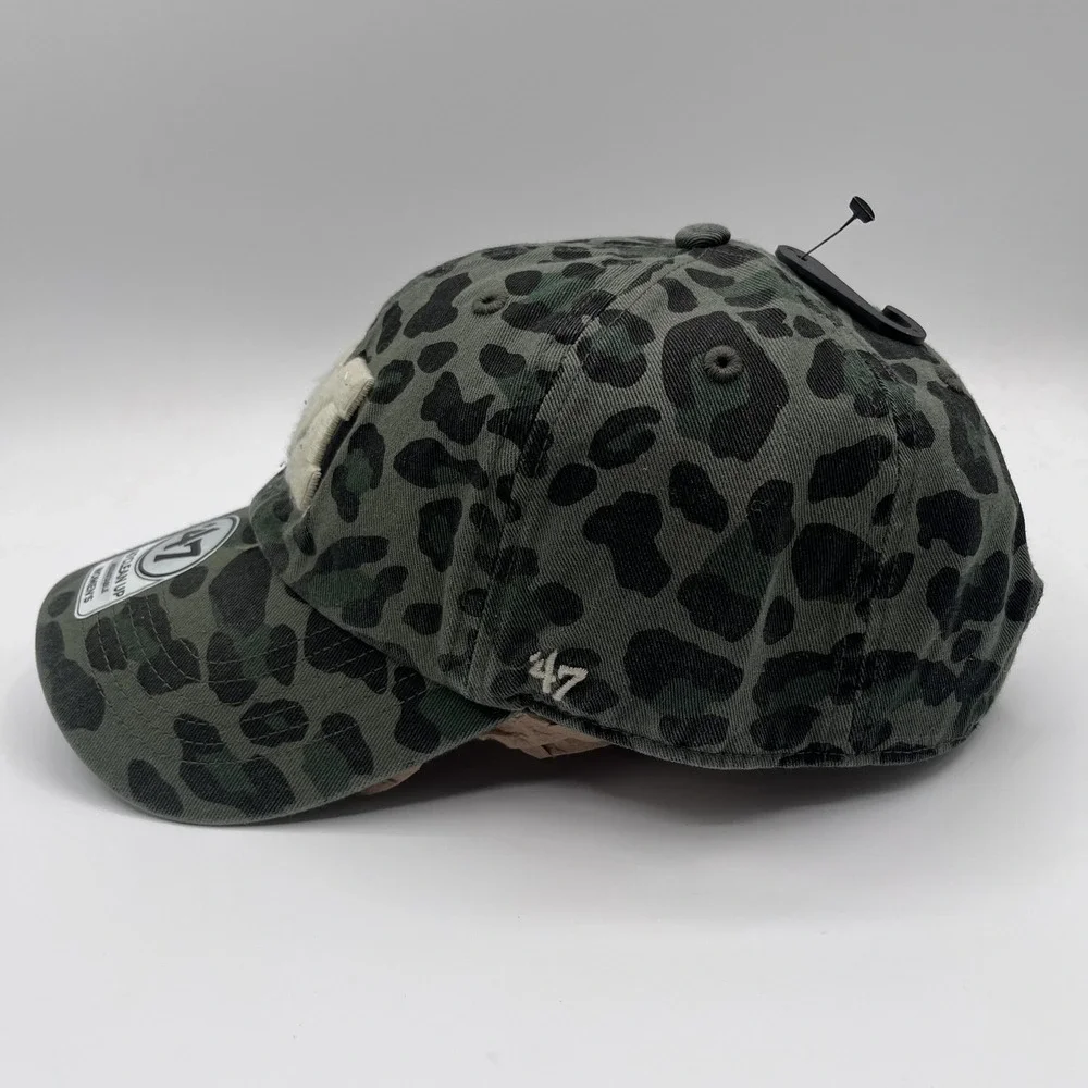 Michigan Wolverines Womens 47 Brand Hat Cap Strap Back Leopard NCAA Football NEW